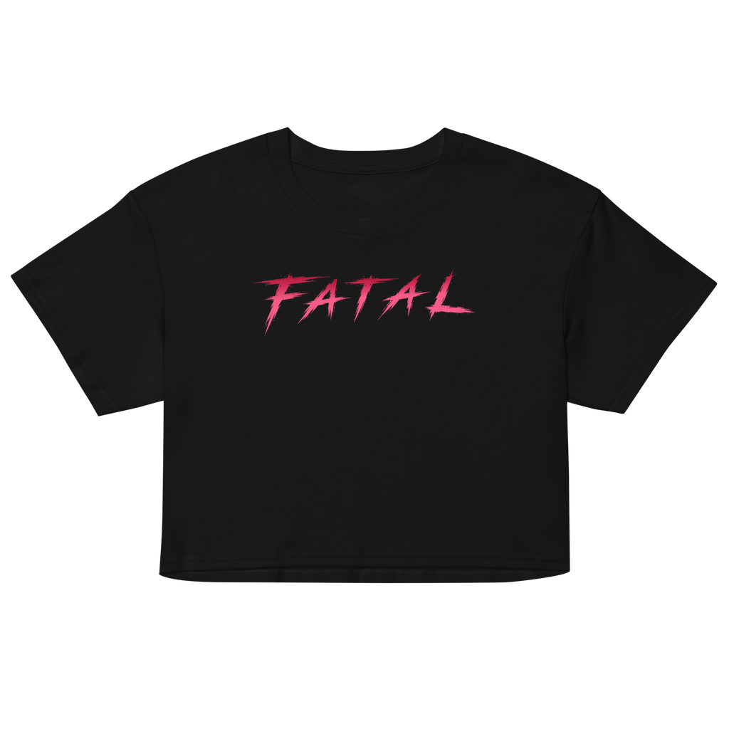 FATAL Baby Crop Tee - Black front