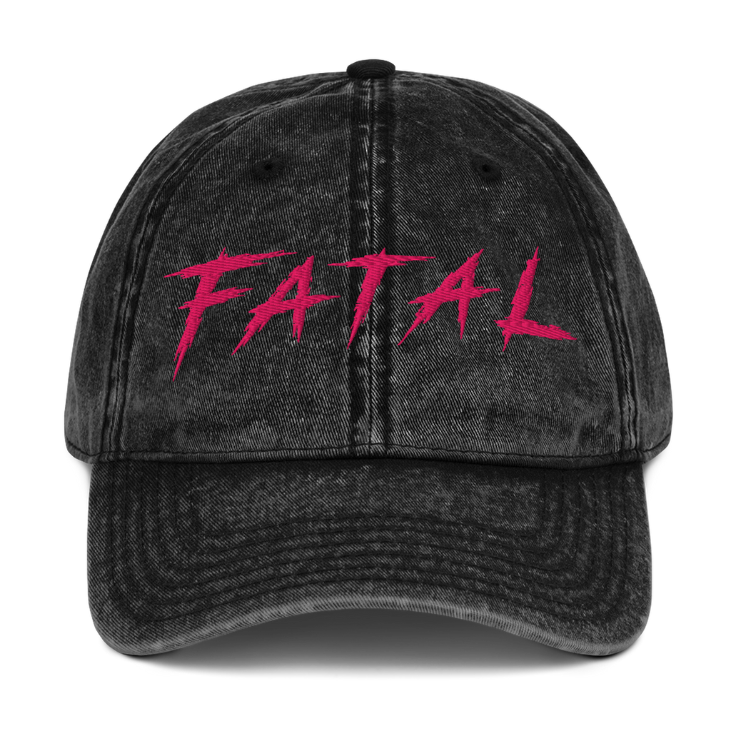 FATAL Cap - Black front embroidery