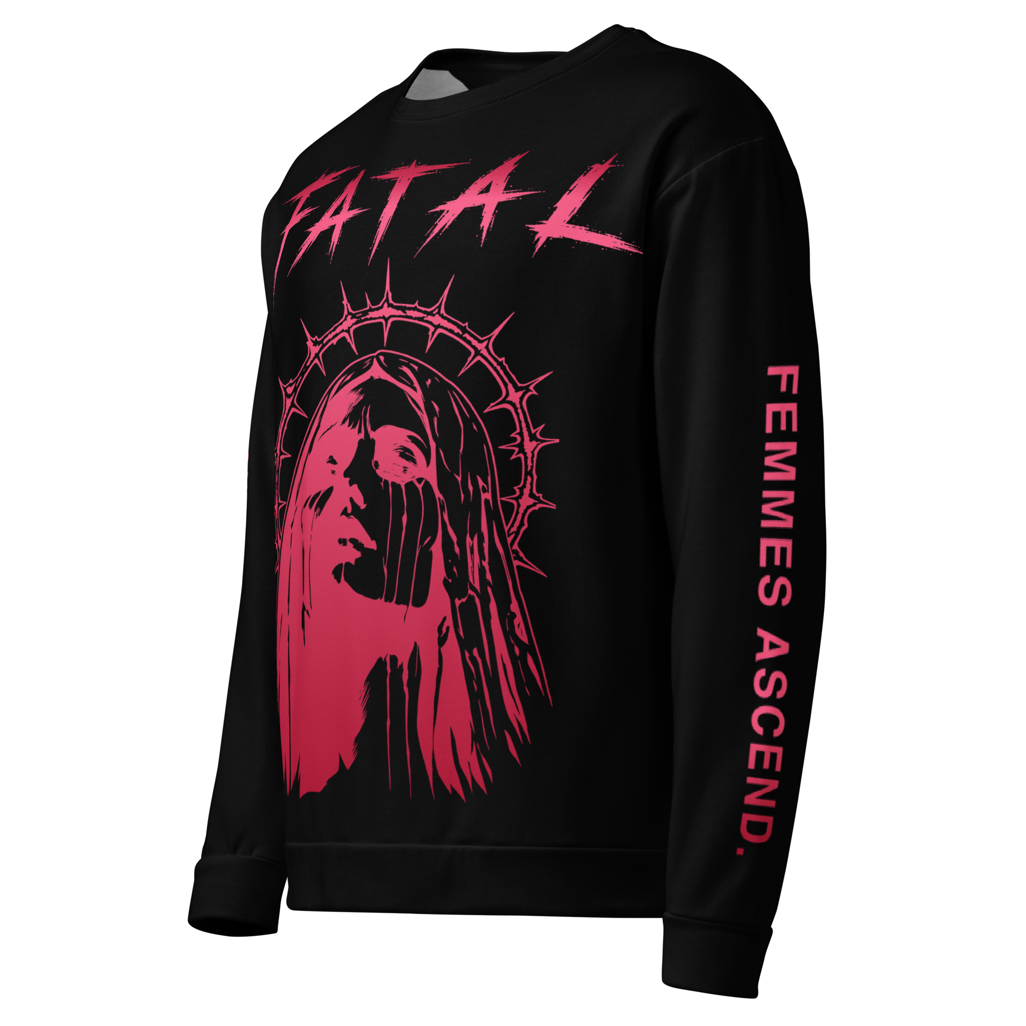 FATAL Veil Sweater - Black left sleeve