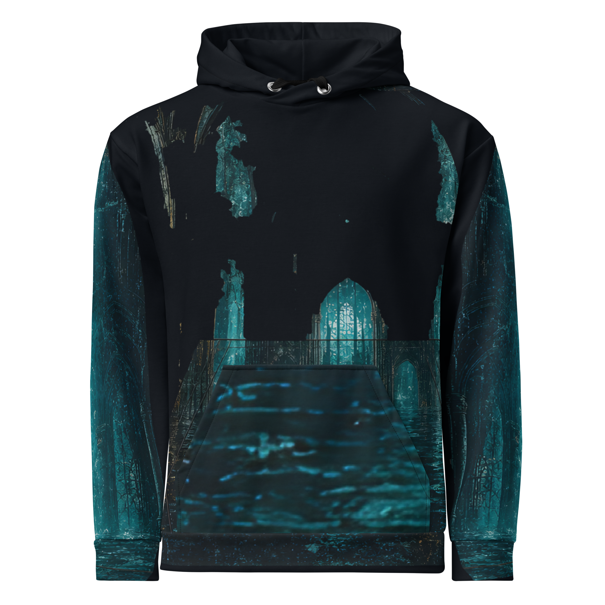 Flooded Chapel Hoodie - Black front