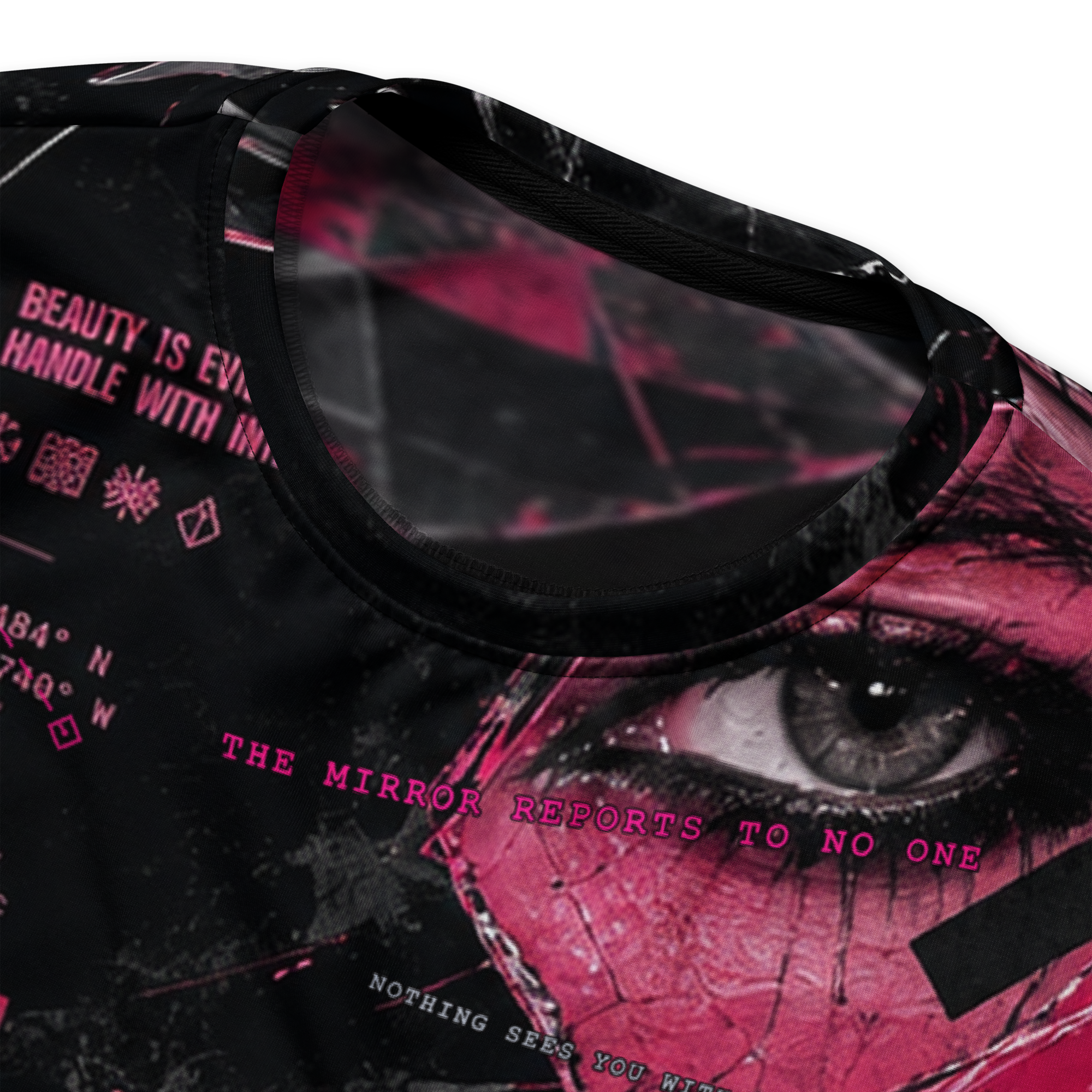 Heretic Mirror Sweatshirt - Black collar detail