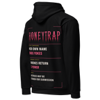 Honeytrap Apothecary AOP Hoodie - Black right back view