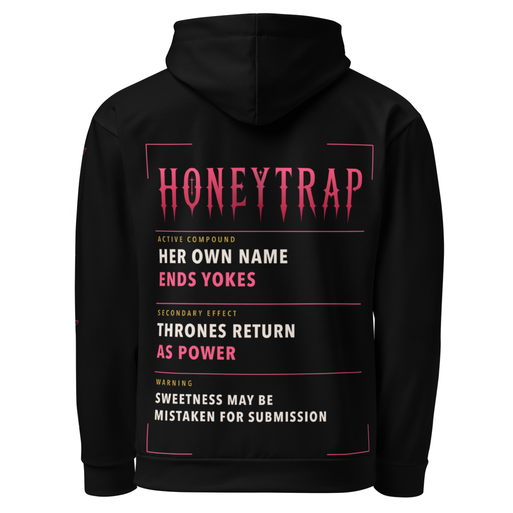 Honeytrap Apothecary AOP Hoodie - Black back