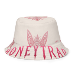 Honeytrap Bee Court Reversible Bucket Hat - Bone inside front
