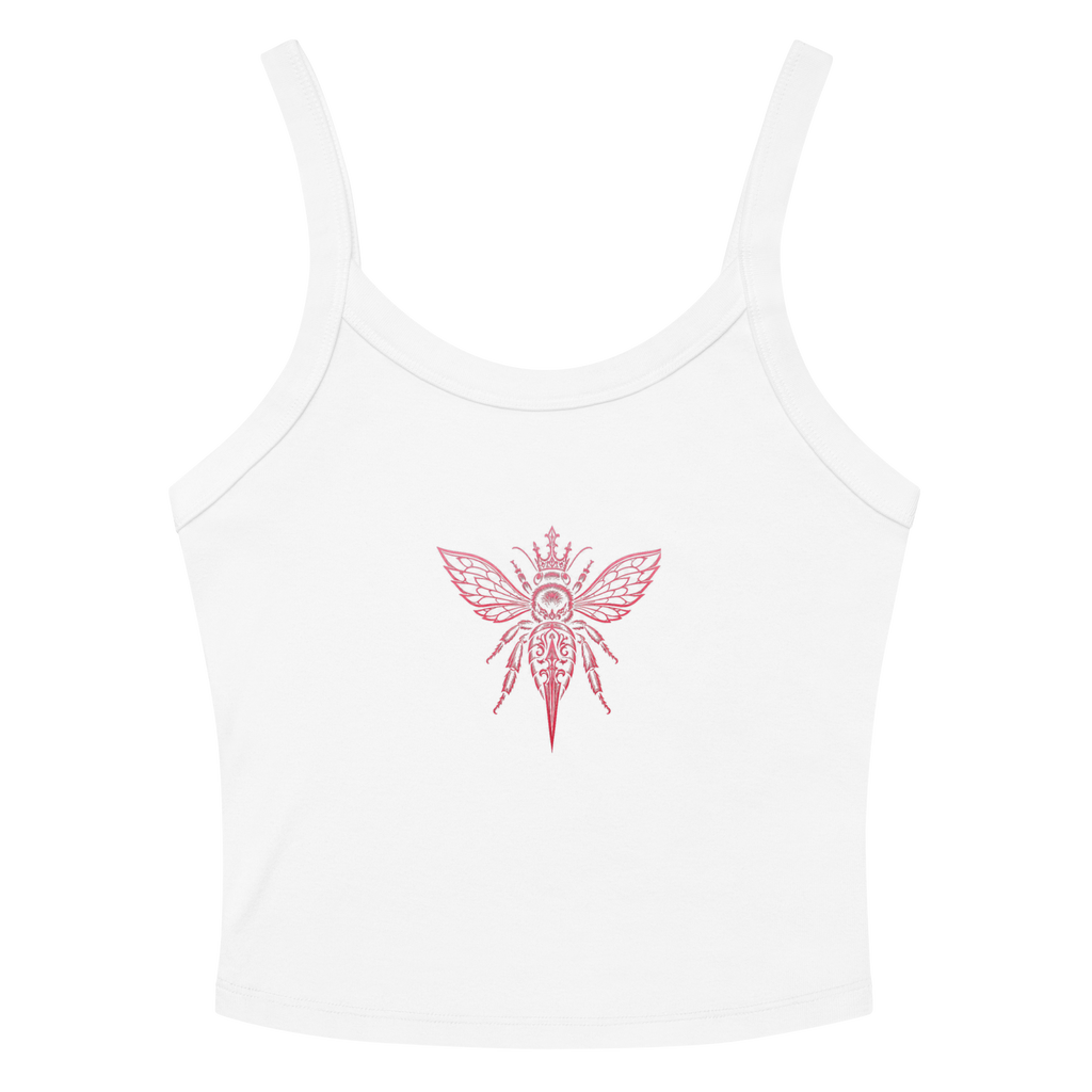 Honeytrap Bee Court Tank - White front