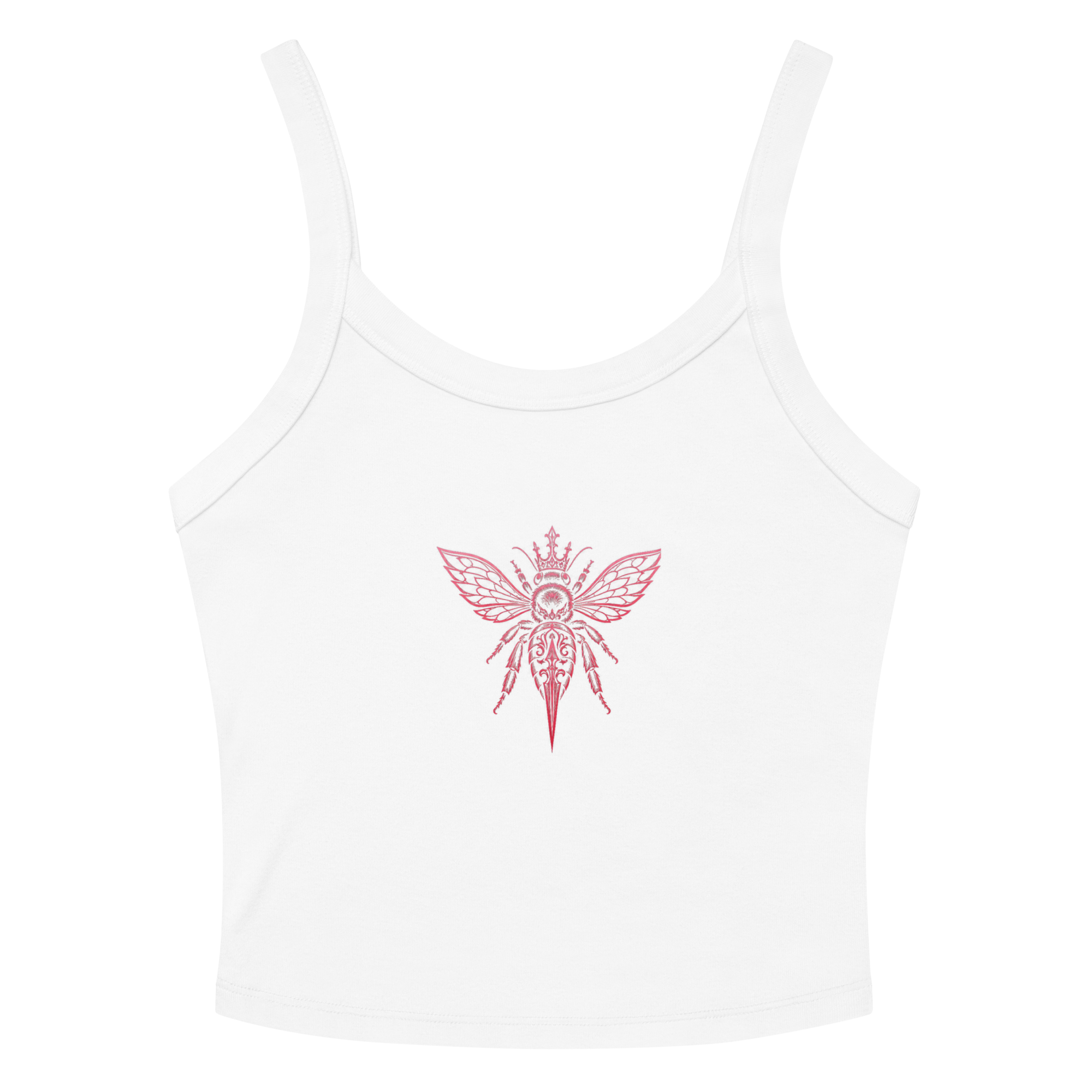Honeytrap Bee Court Tank - White front