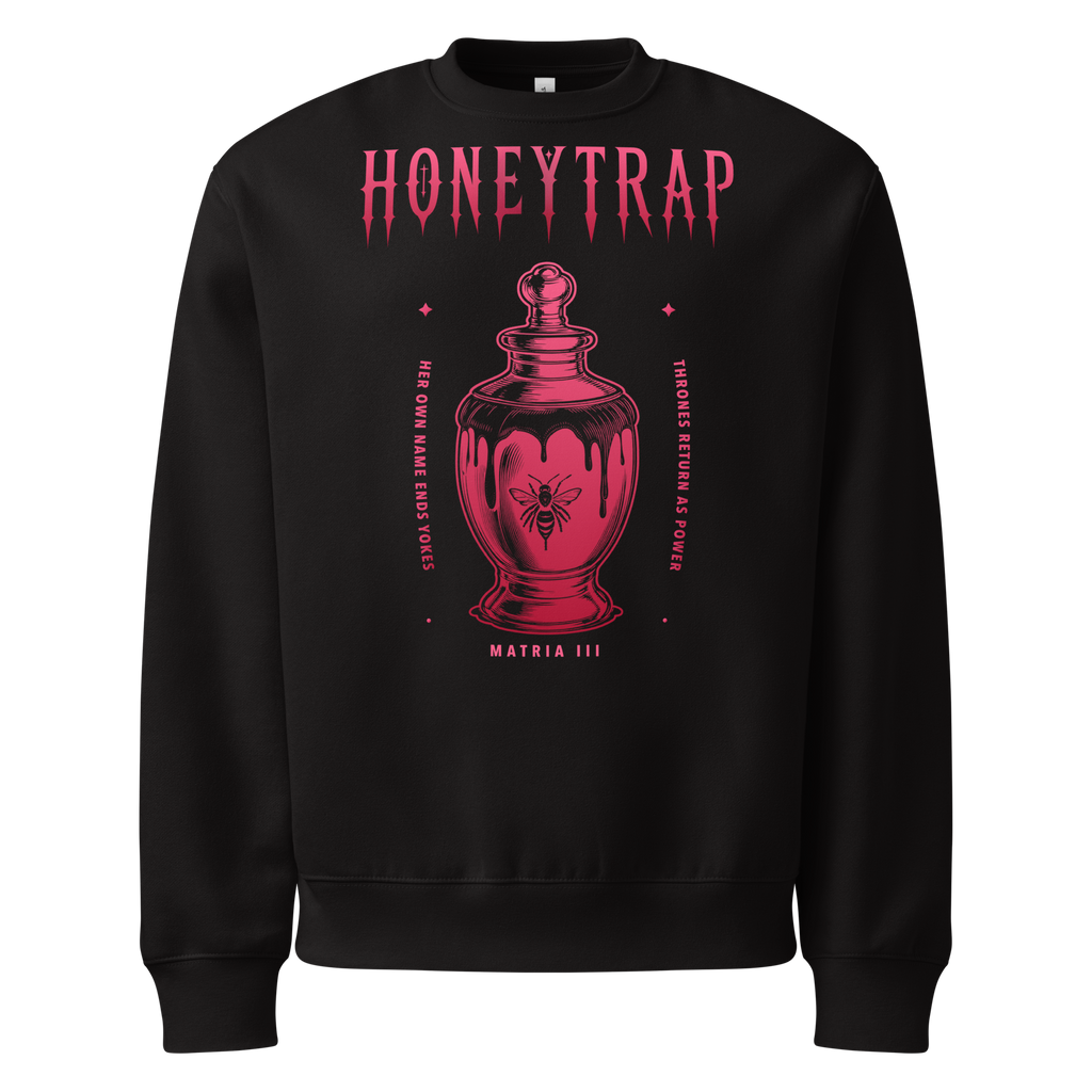 Honeytrap Honey Jar Crewneck - Black front