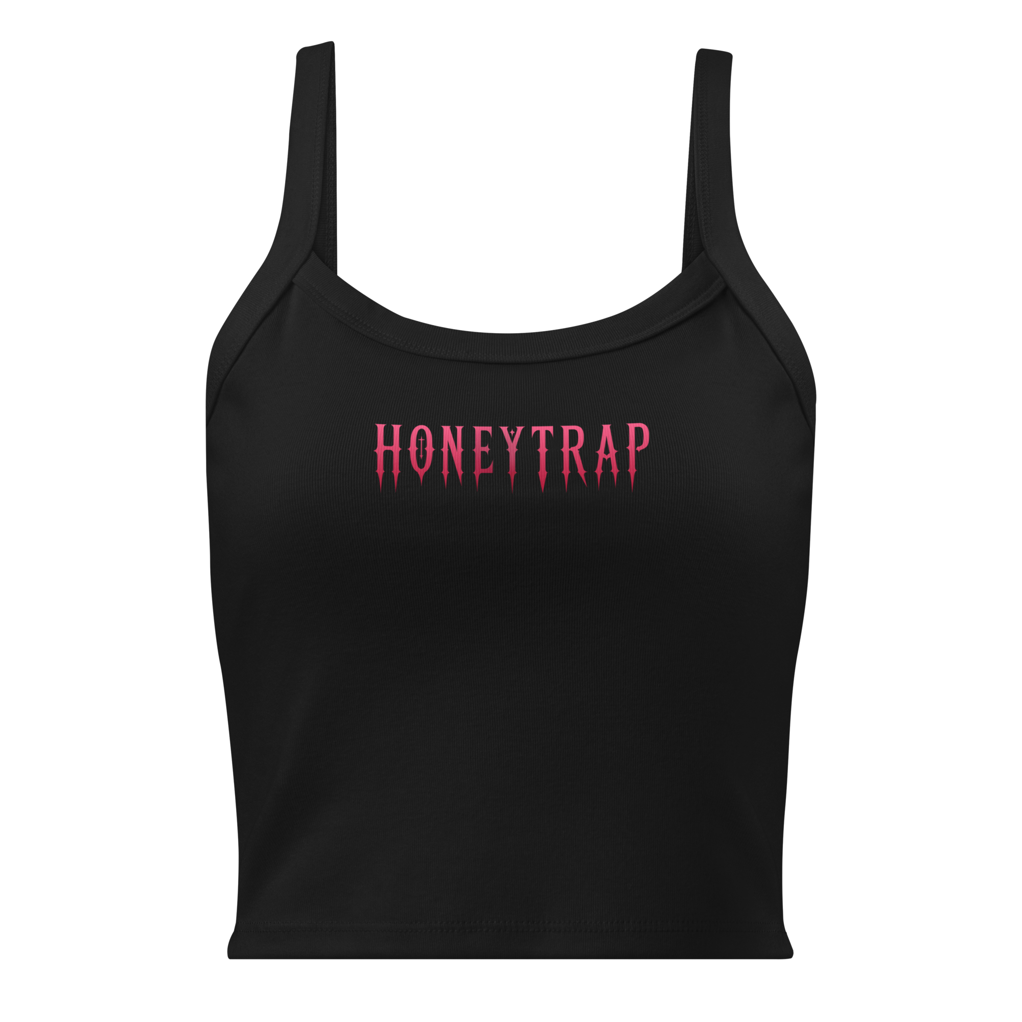 Honeytrap Trap Label Tank - Black front