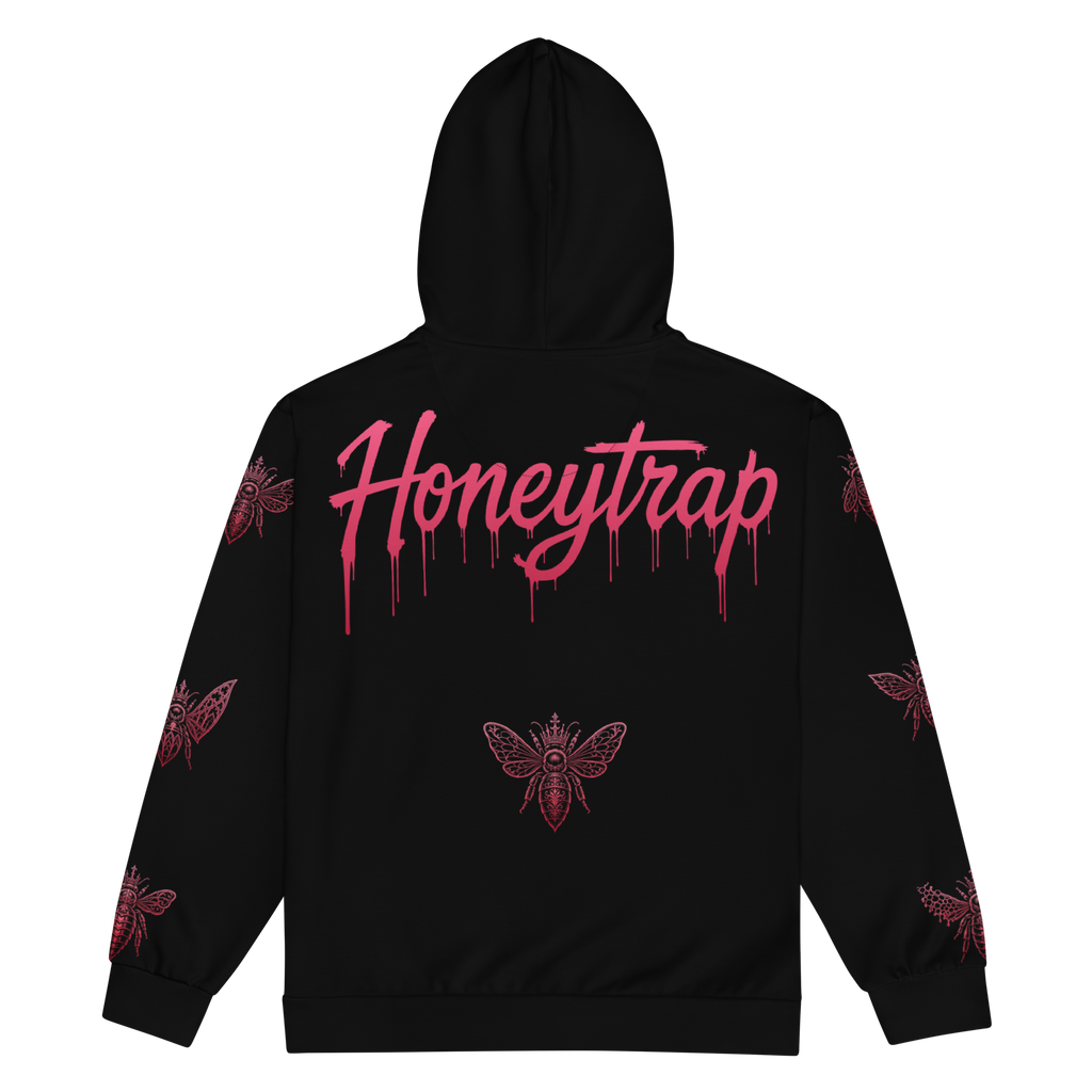 Honeytrap Trap Zip Hoodie - Black back
