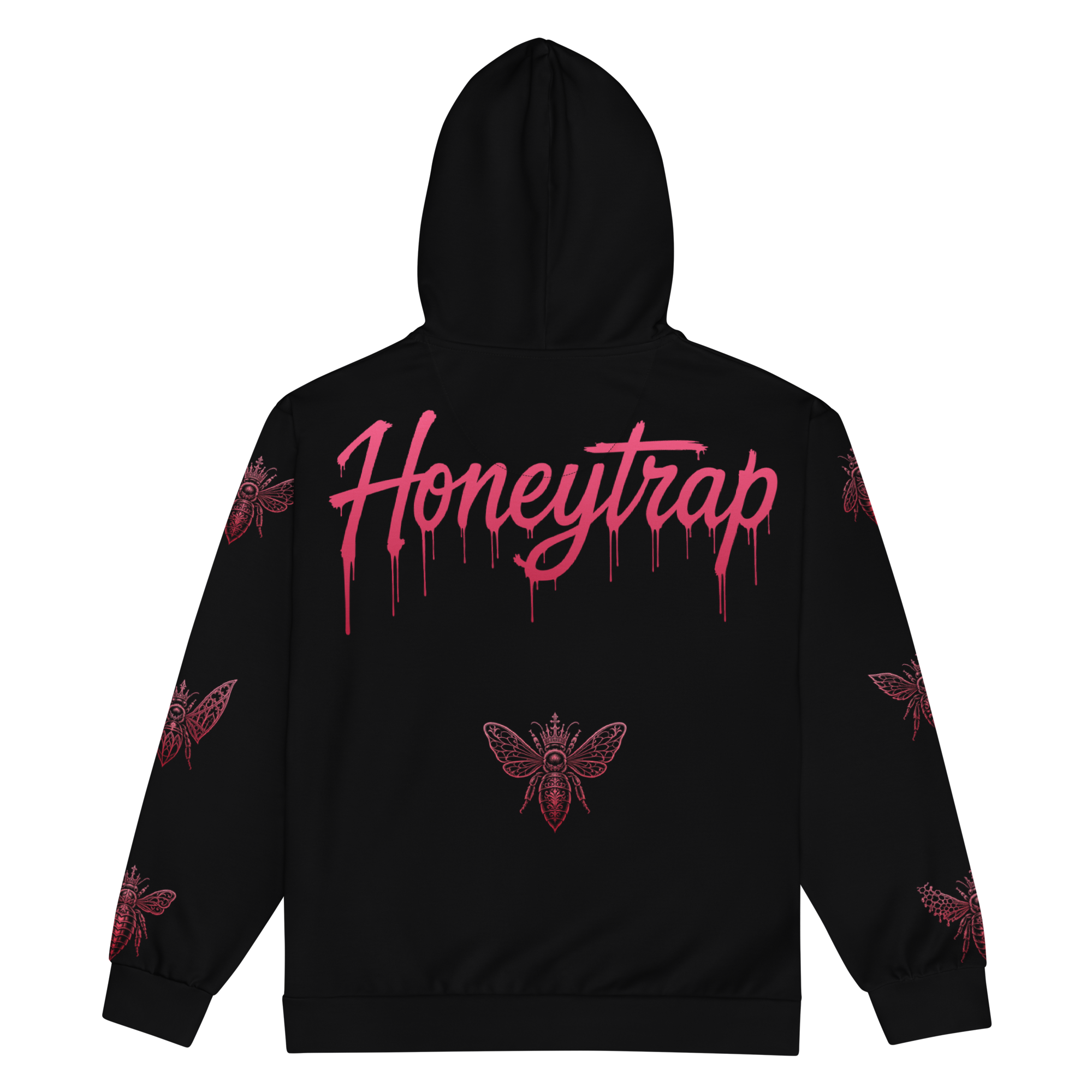 Honeytrap Trap Zip Hoodie - Black back