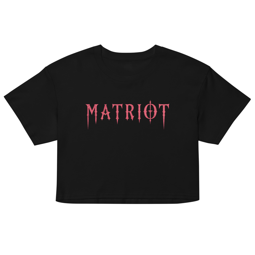 MATRIOT Baby Tee - Black front