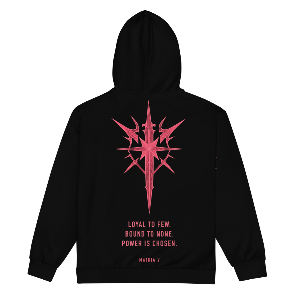 MATRIOT Zip Ritual Hoodie - Black back
