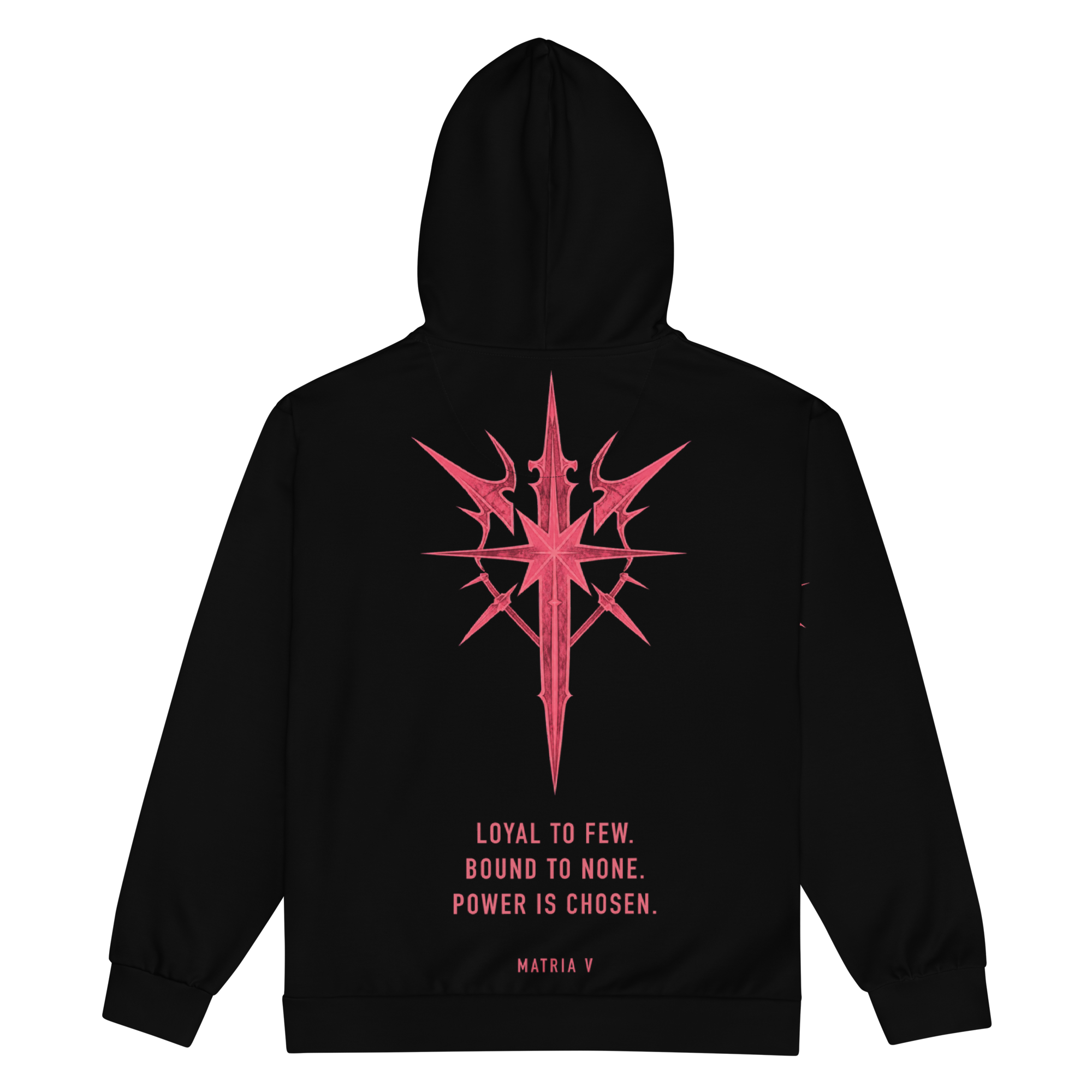 MATRIOT Zip Ritual Hoodie - Black back