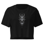 Moonstone Thorn Crop Top - Design I Black