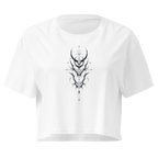 Moonstone Thorn Crop Top - Design I White