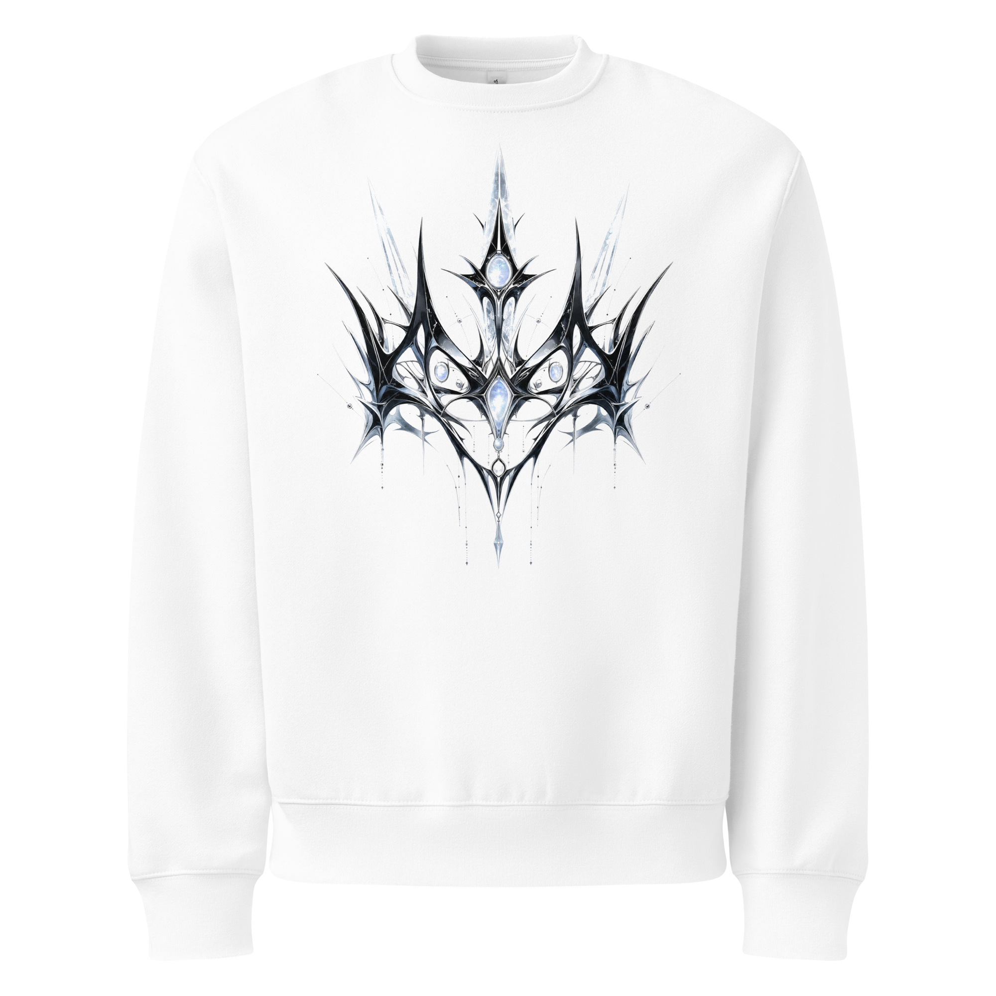 Moonstone Thorn Sweatshirt - Design II White