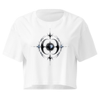 Moonstone Thorn Crop Top - Design III White