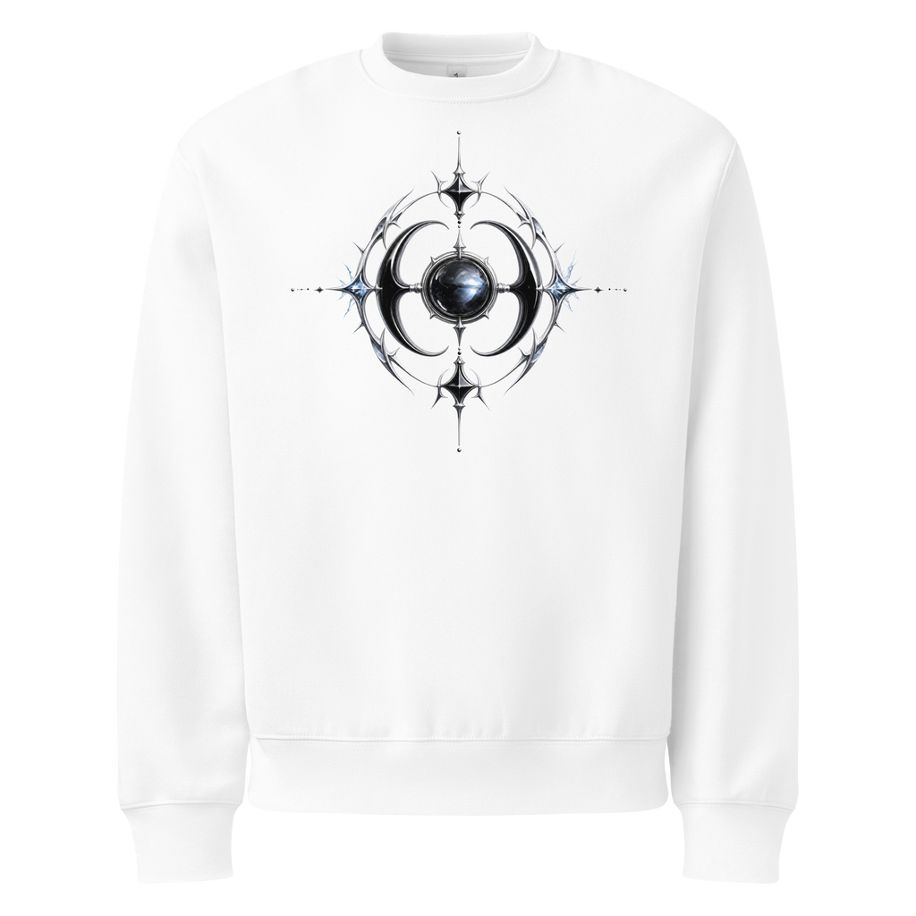 Moonstone Thorn Sweatshirt - Design III White