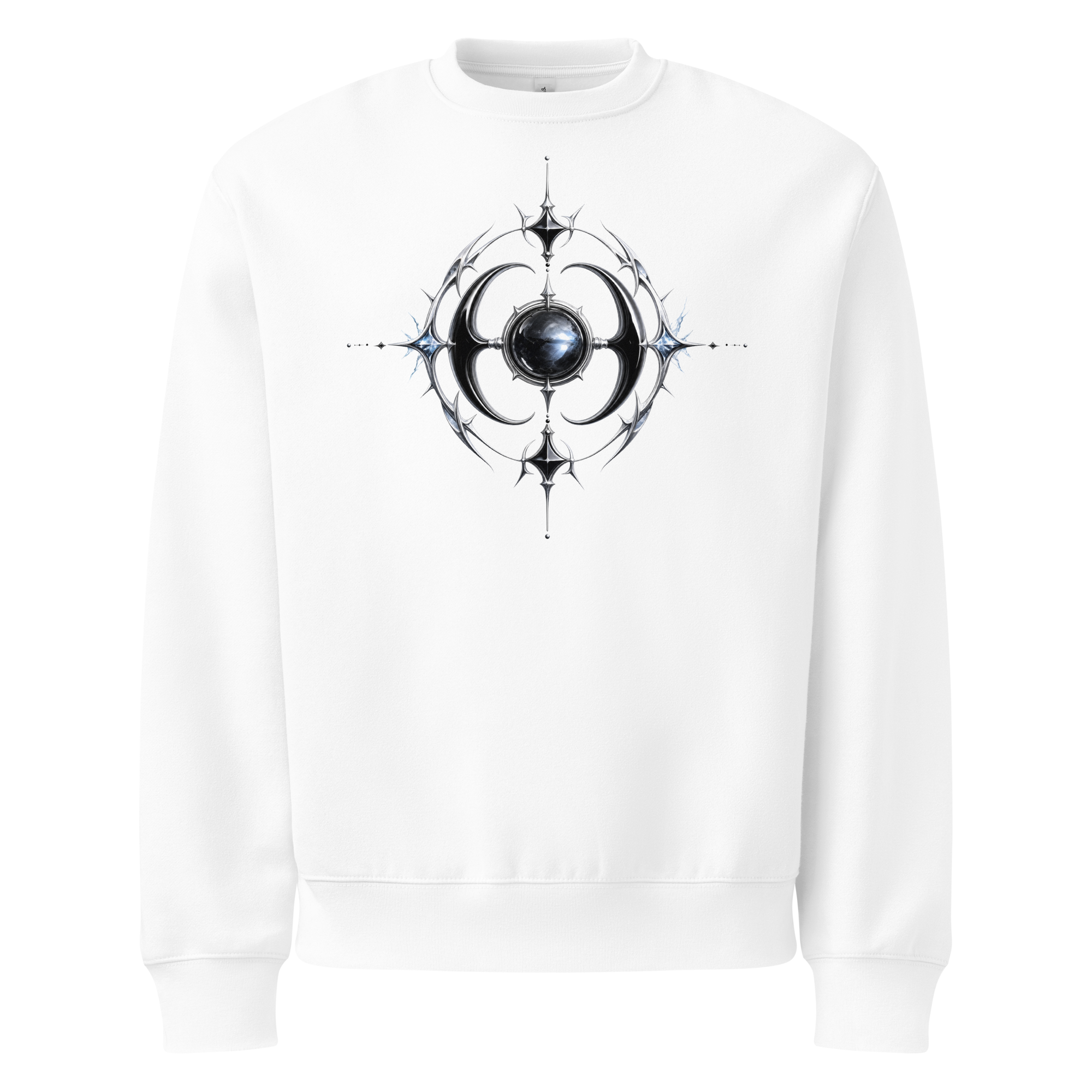 Moonstone Thorn Sweatshirt - Design III White