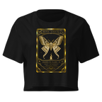 Trading Card Crop Top - Black