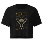 Magazine Cover Crop Top - Black