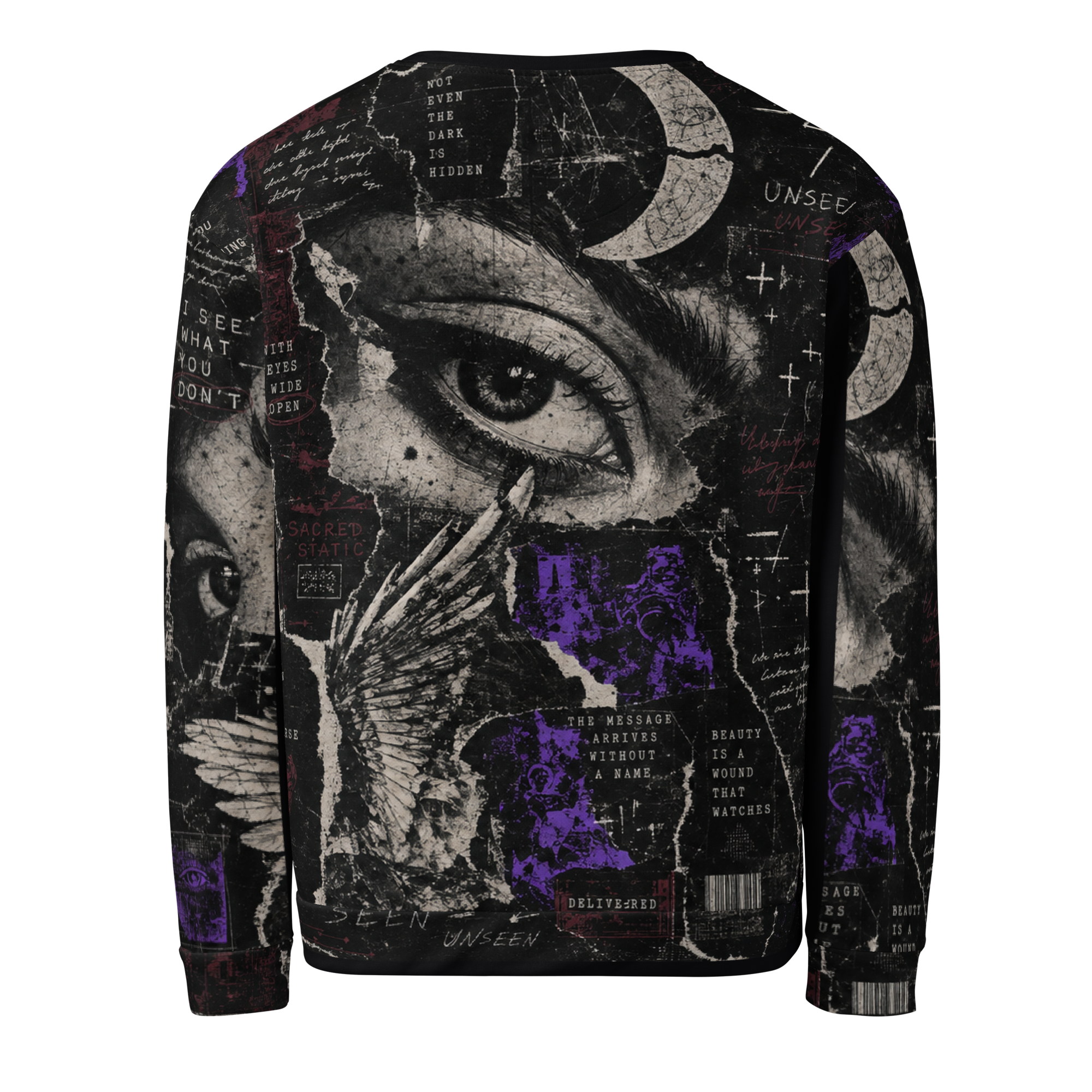 Never Unseen Sweatshirt - Black back