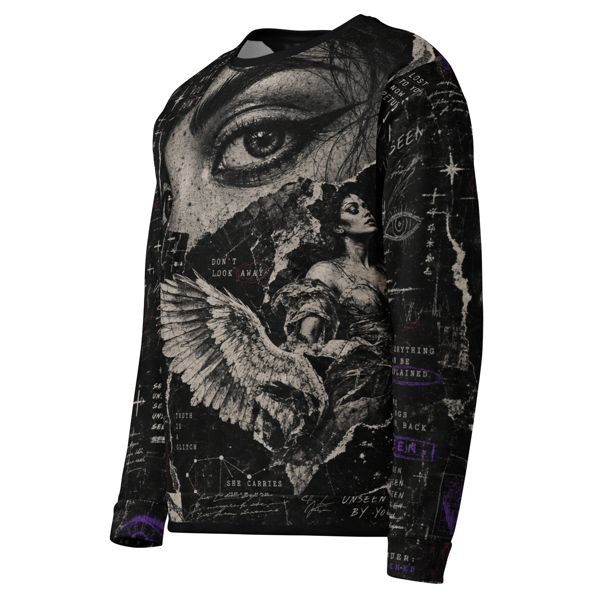 Never Unseen Sweatshirt - Black left front
