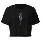 Oracle Glass Crop Top - Design I Black