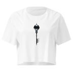 Oracle Glass Crop Top - Design II White