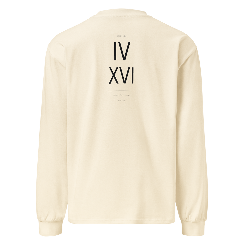 The Origin Key Long Sleeve - Ecru back