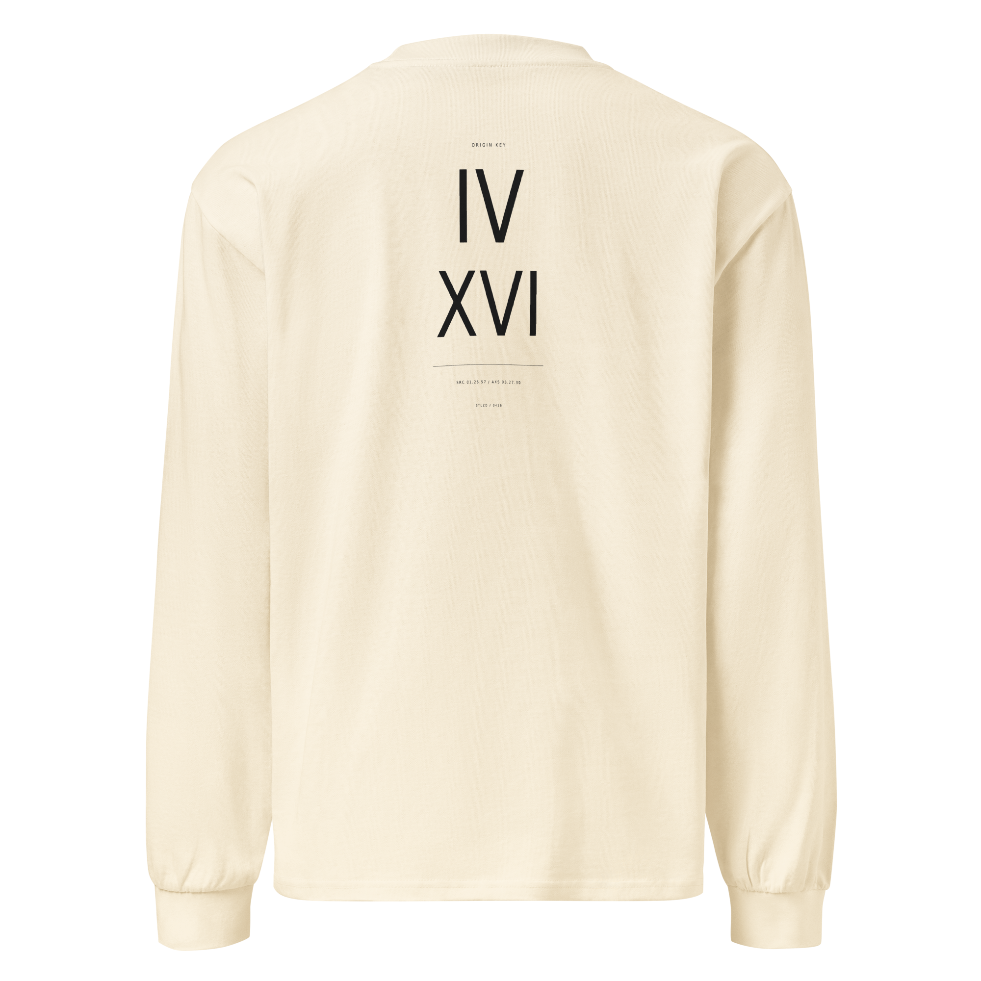 The Origin Key Long Sleeve - Ecru back