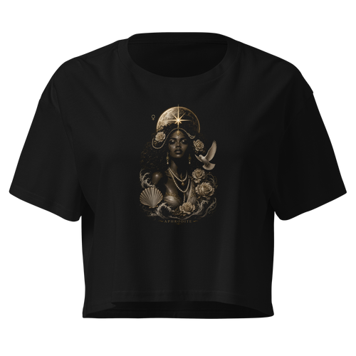 Aphrodite — The Seductress Crop Top - Black