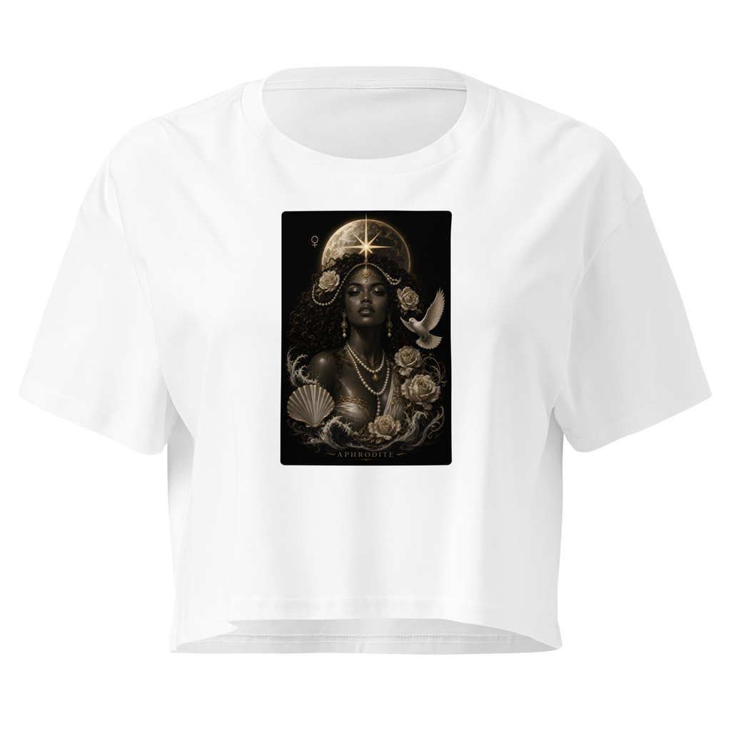 Aphrodite — The Seductress Crop Top - White