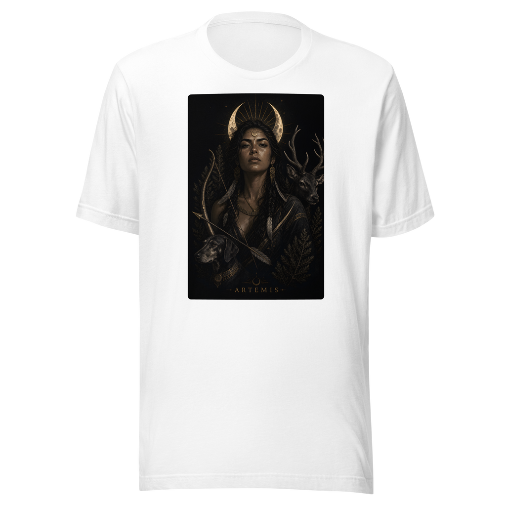 Artemis — The Huntress Tee - White