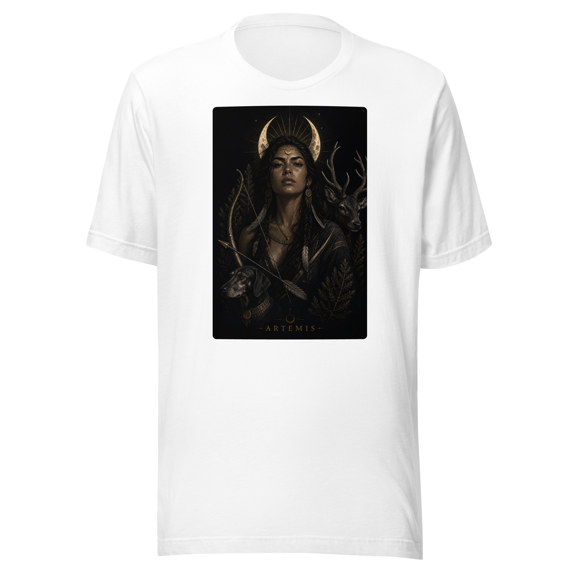 Artemis — The Huntress Tee - White