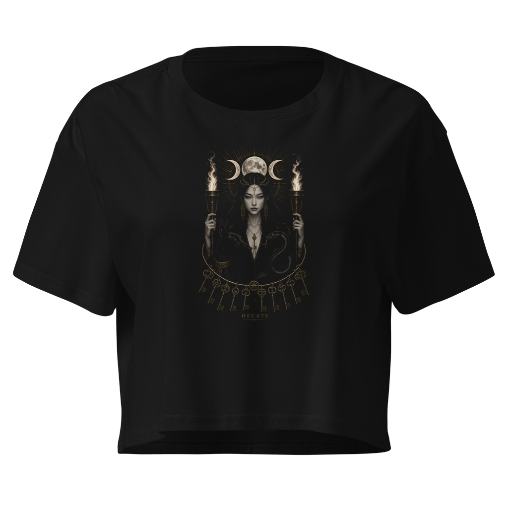 Hecate — The Witch Crop Top - Black
