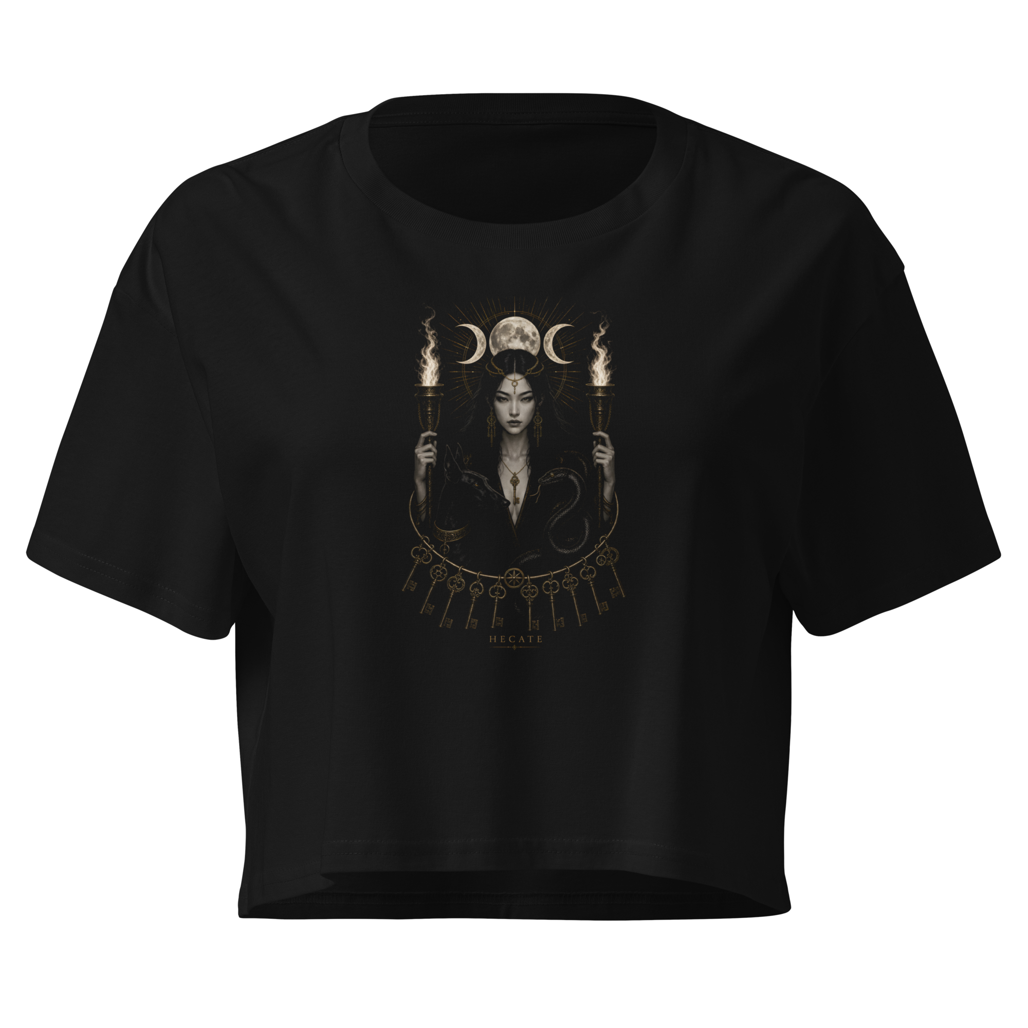 Hecate — The Witch Crop Top - Black