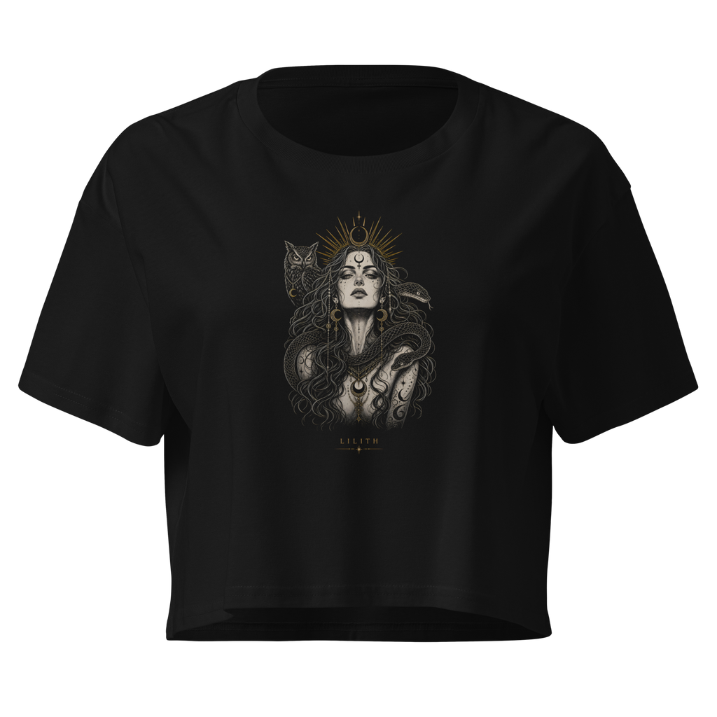 Lilith — The Untamed Crop Top - Black