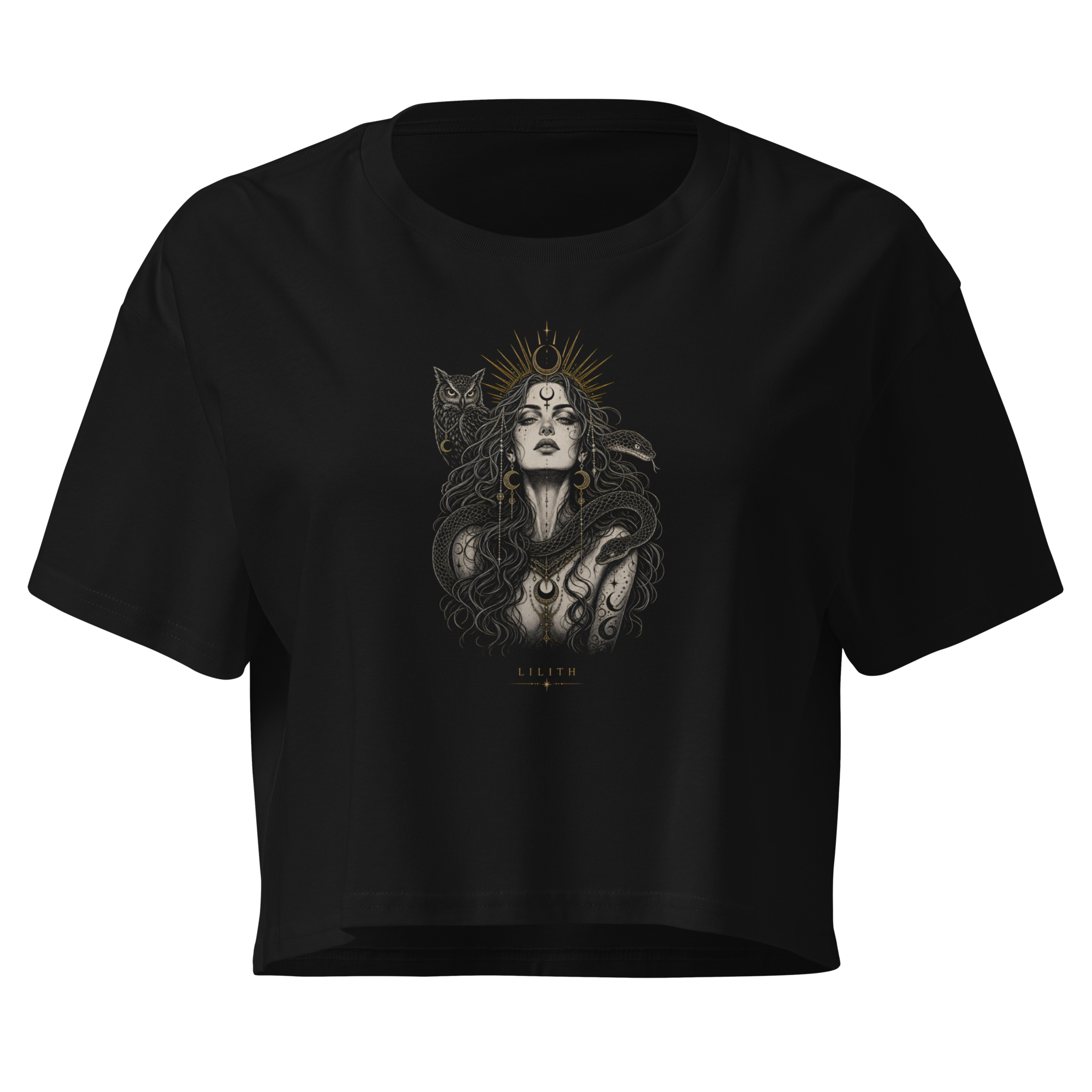 Lilith — The Untamed Crop Top - Black