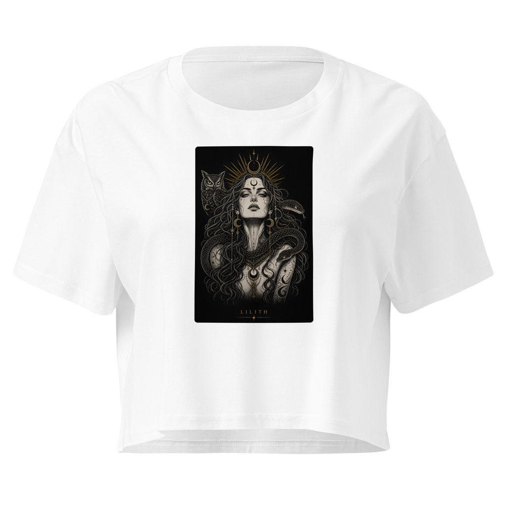 Lilith — The Untamed Crop Top - White