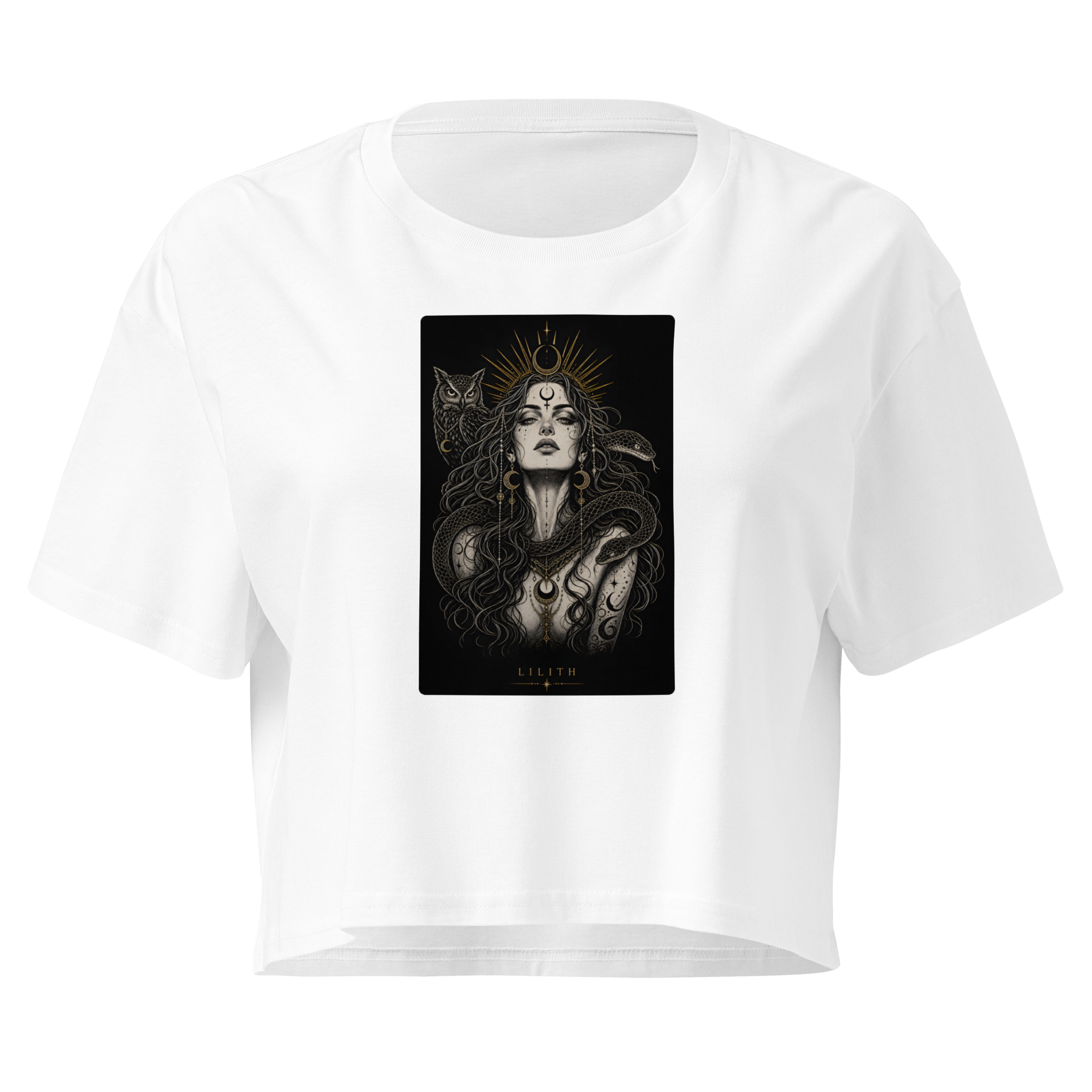 Lilith — The Untamed Crop Top - White