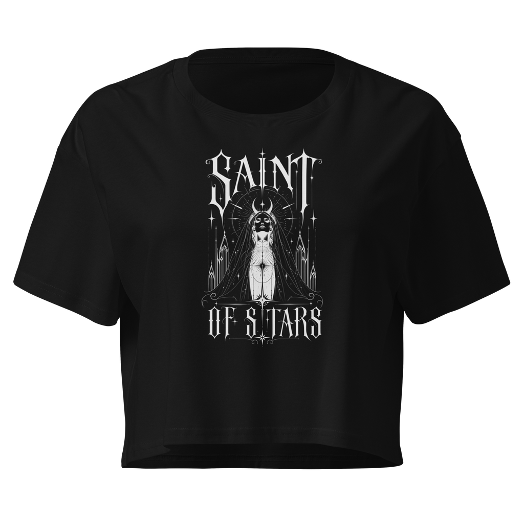 Saint of Stars Crop Top - Design II Black
