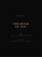 The Book of You — the cover. A sample; your book is sealed with your own chart.