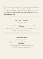 The Book of You — your Personal Arcana (sample cards).