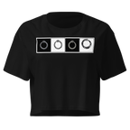 Ouroboros Checkerboard (hero band) Crop Top - Black