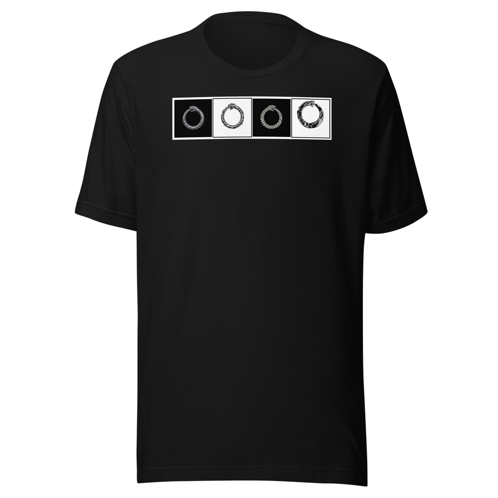 Ouroboros Checkerboard (hero band) Tee - Black
