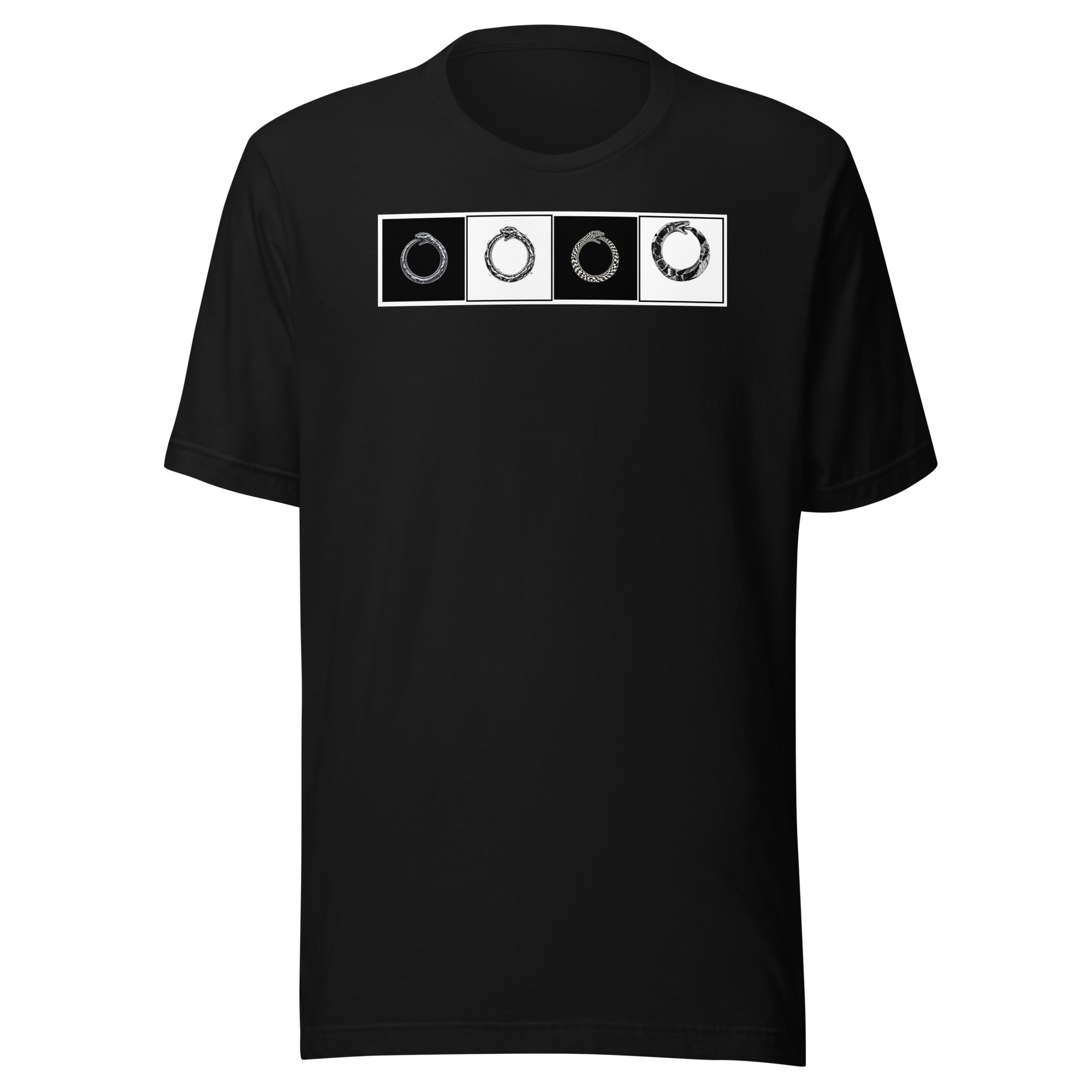 Ouroboros Checkerboard (hero band) Tee - Black