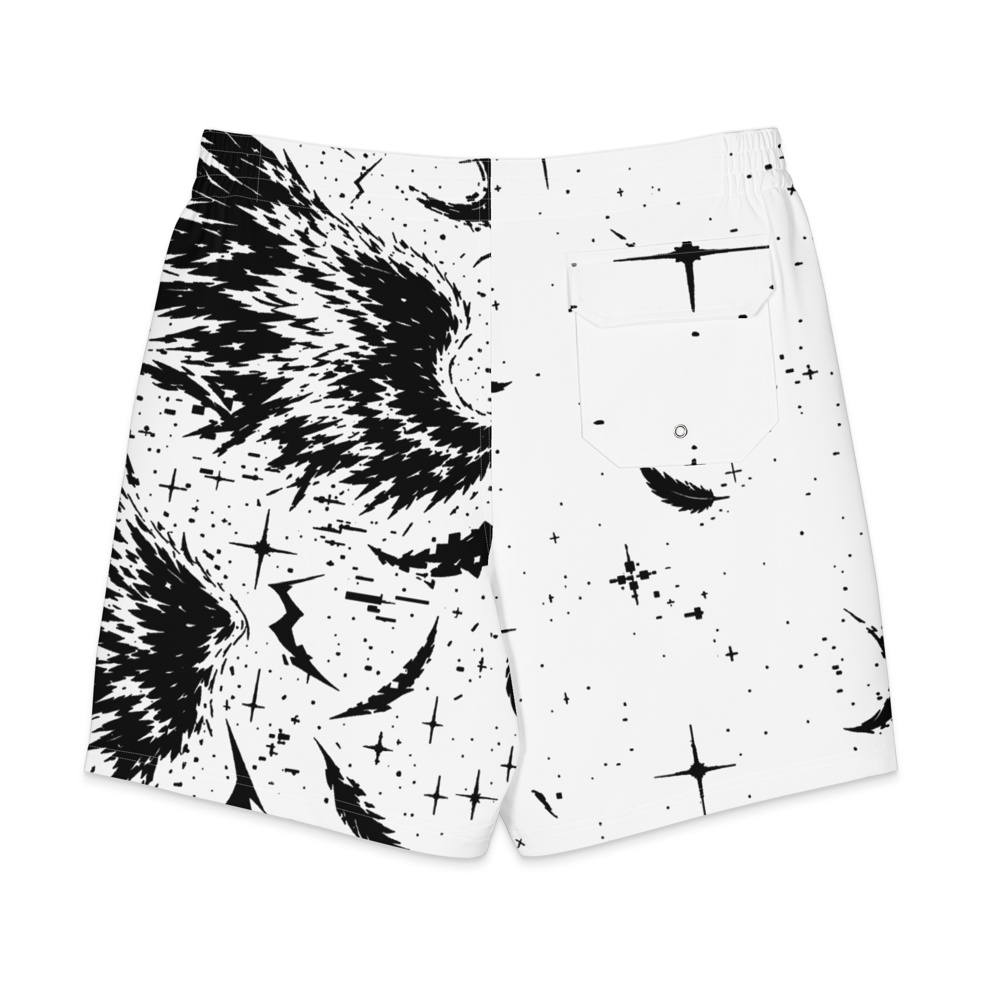 Angel Static Board Shorts - back