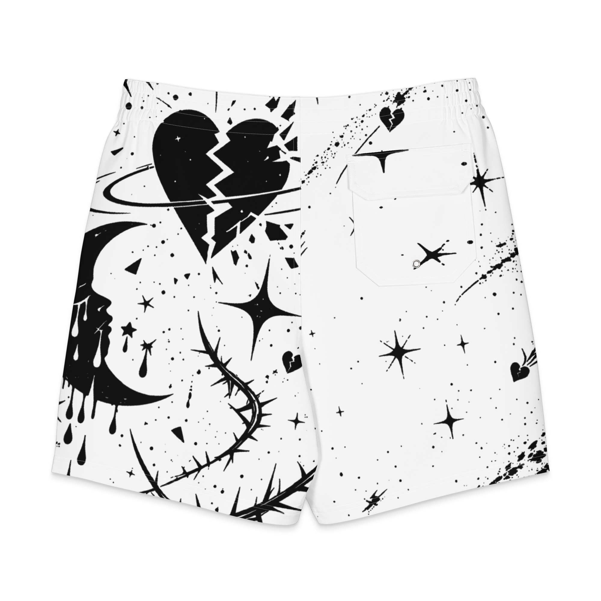 Cosmic Heartbreak Board Shorts - back