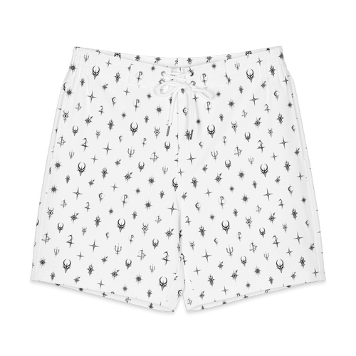 Cosmic Monogram Board Shorts - front